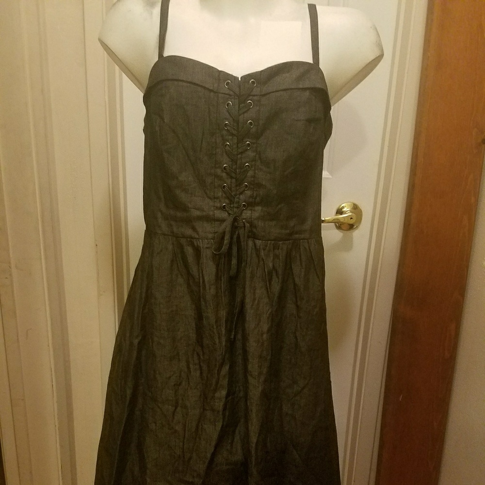 Black denim style dress